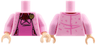 Torso Harry Potter Jacket over Dark Pink Vest with Gold Cat Brooch Pattern / Bright Pink Arms / Light Nougat Hands