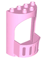 Duplo Wall 4 x 3 x 5 Curved Turret with Balcony - Castle