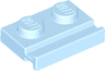 Plate, Modified 1 x 2 with Door Rail