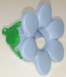 Minifigure, Headgear Head Cover, Costume Flower with Molded Green Bud Pattern (BAM)