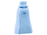 Mini Doll Hips and Skirt Full Length with Metallic Light Blue Circles, Sparkles and Lines Pattern - Thin Hinge