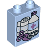 Duplo, Brick 1 x 2 x 2 with Medical Supplies Pattern