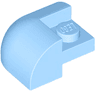 Slope, Curved 2 x 2 Corner Round with Recessed Stud