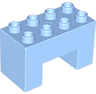 Duplo, Brick 2 x 4 x 2 with 2 x 2 Cutout on Bottom