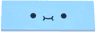 Tile 2 x 6 with Black Smiley Face Pattern