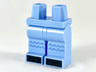Hips and Legs with Medium Blue Ruffles, Black Toes Pattern