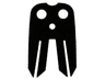Minifigure Cape Cloth, Long Split with 3 Holes and 2 Slits