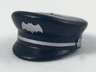 Minifigure, Headgear Cap, Captain with Silver Bat and Braid Pattern