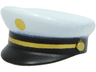 Minifigure, Headgear Cap, Captain with White Top, Gold Braid and Dot Pattern