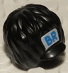 Minifigure, Headgear Hat, Royal Guard Bearskin Short with Blue 'BR' on White Background Pattern