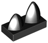 Tile, Modified 1 x 2 with 2 Teeth Vertical