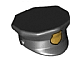 Minifigure, Headgear Hat, Police with Gold Badge Pattern