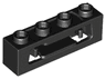 Projectile Launcher, 1 x 4 with Inside Clips (Disk Shooter)