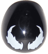 Large Figure Armor, Round, Smooth with White Venom Eyes Pattern