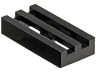 Tile, Modified 1 x 2 Grille without Bottom Groove