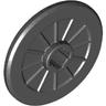 Wheel Wheelchair with Molded Black Hard Rubber Tire Pattern