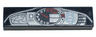 Tile 1 x 4 with Dashboard Display with Car Outline and Silver and Red Speedometer Gauge Pattern