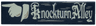 Tile 1 x 4 with Tan Pointing Hand and 'Knockturn Alley' Sign Pattern