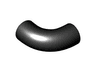 Brick, Round Tube 1 x 1 d. 90 degrees Elbow Macaroni - No Stud - Type 2 - Axle Hole