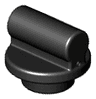 Plate, Round 1 x 1 with Bar Handle on Short Stem