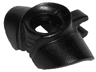 Minifigure Armor Shoulder Pads Rounded with Neck Protection Ribbed and Clip on Back