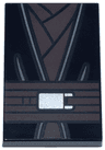 Tile 2 x 3 with SW Jedi Robe, Dark Brown Layers and Belt with Silver Buckle Pattern (BrickHeadz Anakin Skywalker Torso)