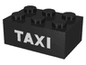 Brick 2 x 3 with White 'TAXI' Sans-Serif Pattern