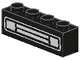 Brick 1 x 4 with Car Grille Chrome Pattern (Undetermined Type)