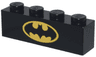 Brick 1 x 4 with Bat on Yellow Oval Batman Logo Pattern