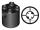 Brick, Round 2 x 2 x 2 Robot Body with Bottom Axle Holder (x Shape / + Orientation)