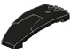 Windscreen 8 x 4 x 2 Curved Taper with Locking Dual 2 Fingers