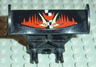 Vehicle, Spoiler 3 x 4 x 6 with Red and Yellow Jack Stone Pattern