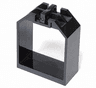 Container, Box Open Ended 2 x 4 x 4 with 1 Locking Hinge Finger on Each End