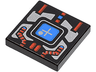 Tile 2 x 2 with Spyrius Blue Screen with Plus Sign and Silver and Red Panel Pattern