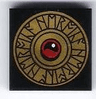 Tile 2 x 2 with Gold Heroica Shield with Anglo-Frisian Runes Logogram (Heroica Heroica Heroica) Pattern