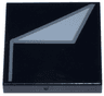 Tile 2 x 2 with Light Bluish Gray Triangle and Dark Bluish Gray Line Pattern (BrickHeadz Luke Skywalker Robe)