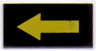 Tile 1 x 2 with Yellow Arrow Long without Black Border Pattern