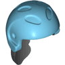 Mini Doll, Hair Combo, Hair with Hat, Ponytail with Molded Medium Azure Ski Helmet Pattern