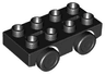 Duplo Car Base 2 x 4 with Black Wheels