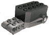 Pullback Motor 9 x 4 x 2 1/3 with Dark Gray Base and Studs on Liftarms