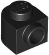 Brick, Round 1 x 1 x 2/3 Half Circle Extended with Stud on Side
