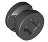 Wheel  8mm D. x 6mm with Slot