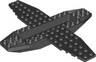 Aircraft Fuselage 4 x 16 x 1 with 2 x 10 Recessed Center and 8 x 4 Wings with Cutaways, 9 Holes