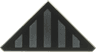 Tile, Modified 2 x 2 Wedge Triangular with 5 Dark Silver Stripes Pattern