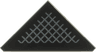 Tile, Modified 2 x 2 Wedge Triangular with Dark Silver Mesh Grille Pattern