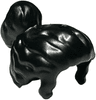 Minifigure, Hair with Top Knot Bun and Bangs, Hole on Top