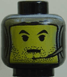 Minifigure, Head Balaclava with Silver Framed Face and Headset Pattern (SW Jango Fett)