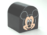 Duplo, Brick 2 x 2 x 2 Slope Curved Double with Mickey Mouse Pattern