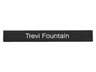 Tile 1 x 8 with White 'Trevi Fountain' Narrow Print Pattern