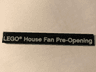 Tile 1 x 8 with 'LEGO House Fan Pre-Opening' Pattern